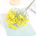 Beau bouquet de gypsophile artificielle jaune fausse plante deco mariage maison - Jaune