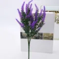 Fleurs artificielles en plastique lavande violette pour déco de mariage et accessoires. - Violet