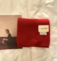 Cozy red knitted scarf winter warm soft wool scarf thick plush neck warmer for women - Christmas Red