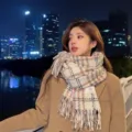 Sciarpa a quadri colorata da donna, scialle lungo con frange caldo, stile coreano alla moda. - Bianco Colorblock A Quadri