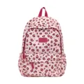 Zaino scolastico rosa con stampa leopardata per ragazze, borsa grande e carina per la scuola. - Rosa