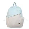 Zaino casual colorblock stile coreano leggero borsa scolastica per studenti grande capienza - Taglia S / Blu