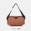 Crossbody sports bag lightweight outdoor shoulder bag casual daily travel bag variant - Brown
