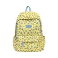 Zaino scolastico estetico con stampa leopardata per ragazze, grande capacità zaino casual. - Giallo