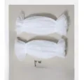 White tulle candy sleeves Lolita dress accessories sheer elastic arm covers for women - One Size / Milky White