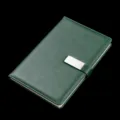Taccuino A5 verde scuro con chiusura magnetica in metallo, agenda professionale per ufficio. - A5 / Verde