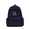 Japanese style cute cartoon puppy backpack student school bag dark blue versatile casual daily use - Single Bag / Blue