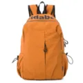 Waterproof large capacity unisex sports backpack, outdoor travel laptop rucksack brown. - Orange