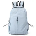 Lightweight waterproof sports backpack, light blue, large capacity travel computer bag style. - Blue