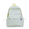 Light green casual backpack with yellow dandelion print, cute student school bag for daily use. - Single Bag / Blue