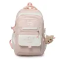 Sweet Japanese style pink star school backpack for teen girls cute dual shoulder book bag - Single Bag / Pink