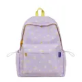 Sweet dandelion print casual backpack for women, cute light purple daily school bag. - Single Bag / Purple