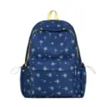 Cute printed backpack for women, stylish star dandelion school bag, lightweight daily daypack for college. - Single Bag / Dark Blue