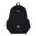 Black casual school backpack, large capacity student daypack for daily travel commute. - Single Bag / Large Black
