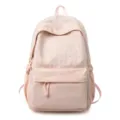 Cute pink star pattern school backpack, lightweight casual daypack for students and travel. - Single Bag / Pink