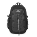 Men's casual waterproof large capacity hiking backpack for travel, school, and outdoor sports. - Black