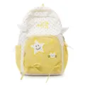 Cute Japanese style school backpack for girls, large capacity lightweight casual daily bookbag - Yellow