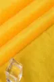 Yellow fabric material detail texture swatch close up, premium soft textile material for sewing. - Free Size (Thickened Velvet) / Gold