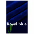 Royal blue velvet fabric material for custom apparel sewing and DIY craft projects. - Sapphire Blue