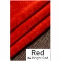 Red velvet fabric material for DIY sewing, clothing, and holiday costume making. Soft. - One Size / Robe / Bright Red