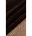 Campione di tessuto marrone scuro variante texture primo piano per mantello. - Caffè