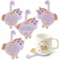 Cute unicorn pony silicone cup coaster 2026 new design office home table decor drinkware - 9