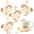 2026 New Cartoon Horse Coaster Silicone Cute Animal Cup Mat Office Home Dining Table - 16