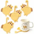Silicone cute horse coaster for office and home table decoration, anti-slip mat. - 17