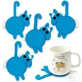Cute Blue Horse Silicone Coaster Creative Animal Table Mat Cup Pad for Office Home - 25