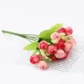 Bouquet de fausses roses artificielles pour mariage decoration maison photo props. - Rose