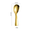 Gouden 304 roestvrijstalen rijstlepel, verdikte handgreep staande rijstschep 20,3 cm - 304 Staande Rijstlepel - Goud