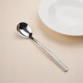 Roestvrijstalen lepel lange handgreep elegante soeplepel westerse servies keuken gereedschap - Gehamerd Model