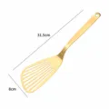 Gouden 304 roestvrijstalen schuimspaan kookgerei, 31,5 cm lengte, lichte spatel van 96g. - Vlinder Spatel / Goud