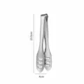 316 Roestvrij Staal Voedsel Tang Keuken BBQ Steak Tang 23.5cm Praktisch Kookgereedschap - 9 Inch 3-Sleuf Tang