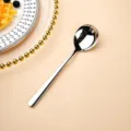Roestvrijstalen lepel, dikke lange handgreep dessertlepel, 18,1cm, elegante servies. - 316 Elegante Stijl / S