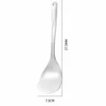 Cuchara de sopa de acero inoxidable para cocina con agujero para colgar muy práctica - Espátula de Mango Liso / Natural