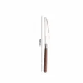 Stainless steel steak knife with walnut wood handle, premium table knife, 235mm length. - Dinner Knife
