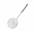 Stainless steel kitchen skimmer mesh strainer with long handle for frying and cooking food items - Wire Colander 18cm (201 Full Steel)