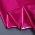 Bright pink metallic glossy fabric variant, great for shiny Halloween costume capes. - Rose Red