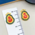 Pendente Zucca Smalto Oro DIY Gioiello Accessorio Rosso Blu Portafortuna Charm Misura - Zucca Fu Lu (22804) / 1 Pezzo (16x11mm) / Rosso