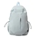 Light blue Japanese style minimalist backpack, large capacity casual daypack for daily commute. - Blue