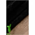 Black velvet fabric material swatch variant option display image for Halloween cloak cape. - One Size / Robe / Black