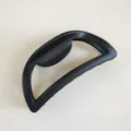 Korean style retro semi-circular hollow large hair claw clip, matte black hair accessory. - 13cm Spring / Matte Black