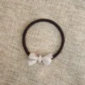 Elastico per capelli semplice con fiocco in acetato da donna, grazioso accessorio quotidiano. - Nastro Sirena