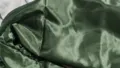 Dark green satin fabric cloak detail, smooth material for Halloween cosplay and dress up party. - Dark Green