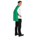 Short Halloween costume cape hoodless lightweight solid green unisex cloak party wear - One Size (70cm) / Gray