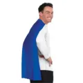 Short Halloween costume hoodless cape thin cloak unisex blue cape for party wear cosplay - One Size (70cm) / Red