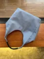 Blue denim shoulder bag for women, casual hobo tote bag, large capacity daily commuting bag. - Dark Blue