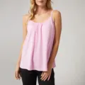 Women Plus Size Pink Camisole Modal Stretchy Cami Tank Top Casual Summer Inner Wear - S / Tops / Pink