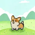 Cute corgi embroidered patch detail shot, fine stitching, perfect for DIY clothing decor. - Corgi / 25x22mm